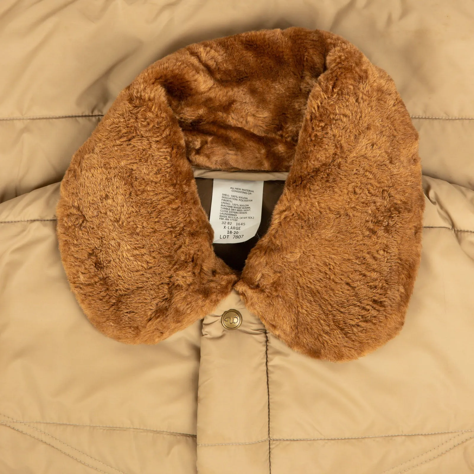 WOMEN'S VINTAGE 1980S COLLARED PUFFER DOWN JACKET - MEDIUM